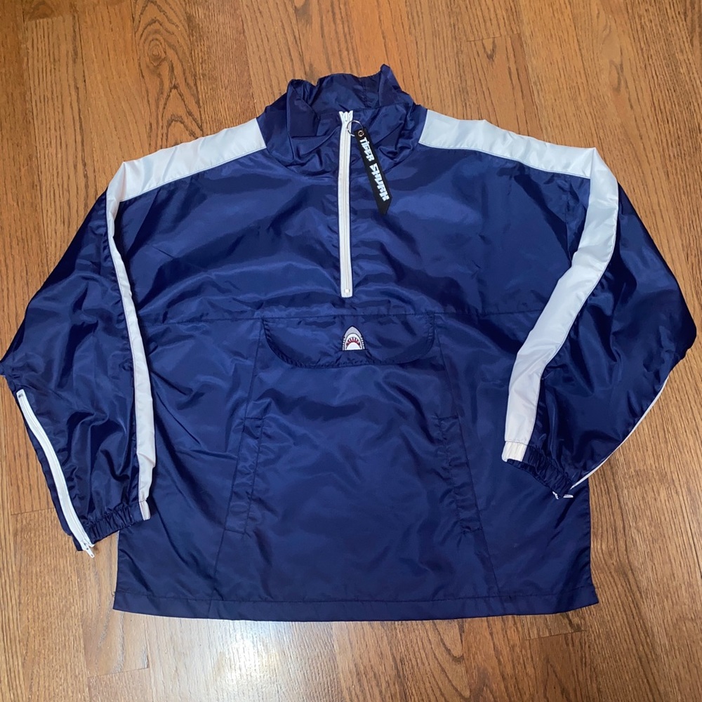 Tiger Shvrk Retro Coach Jacket Blue Large